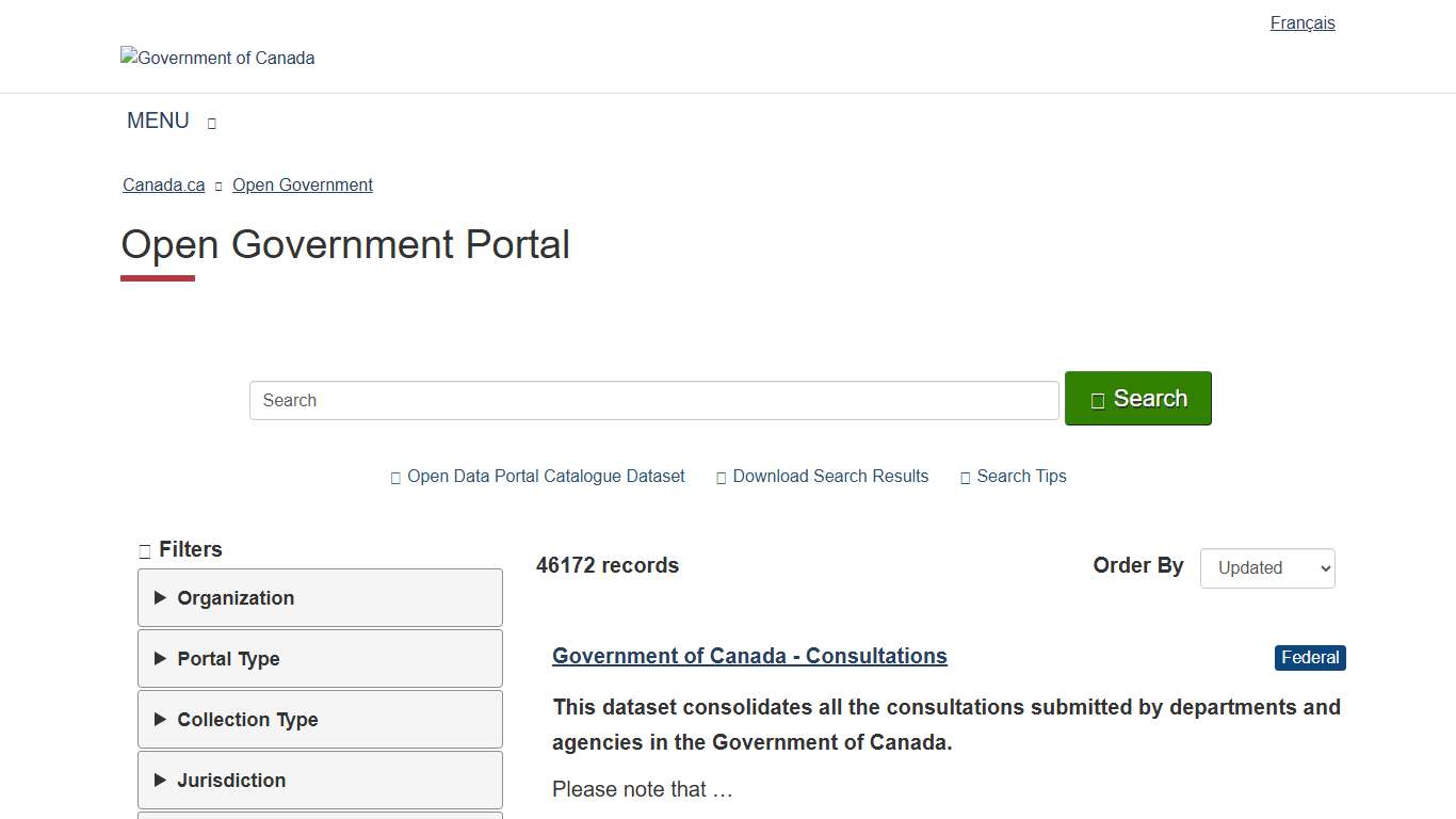 Open Government Portal